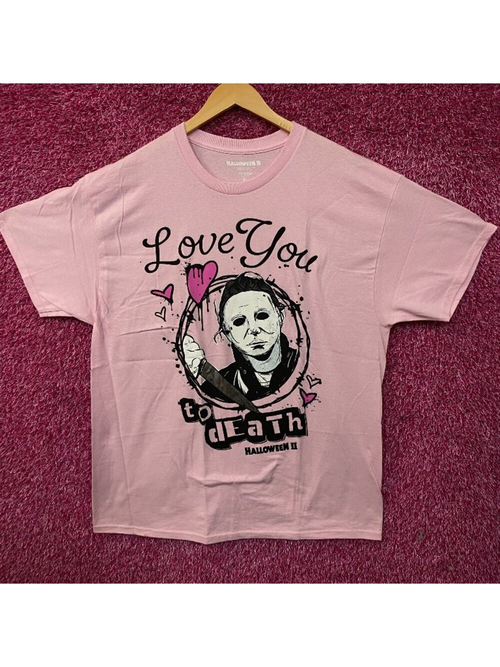 "Love You to Death" Michael Myers Halloween II T-Shirt XL
